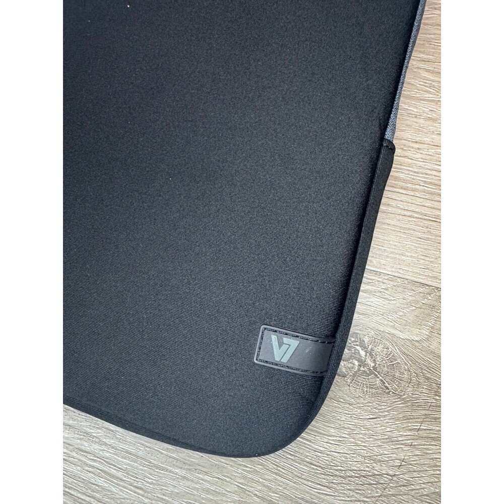 Black Padded Tablet Sleeve Case 10 x 8 Neoprene Zipper Cover - Picture 4 of 6